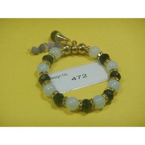 Amethyst Gemstone-Energy Jewelry-Fashion Stretch-Bracelet-Beaded- Charms-472